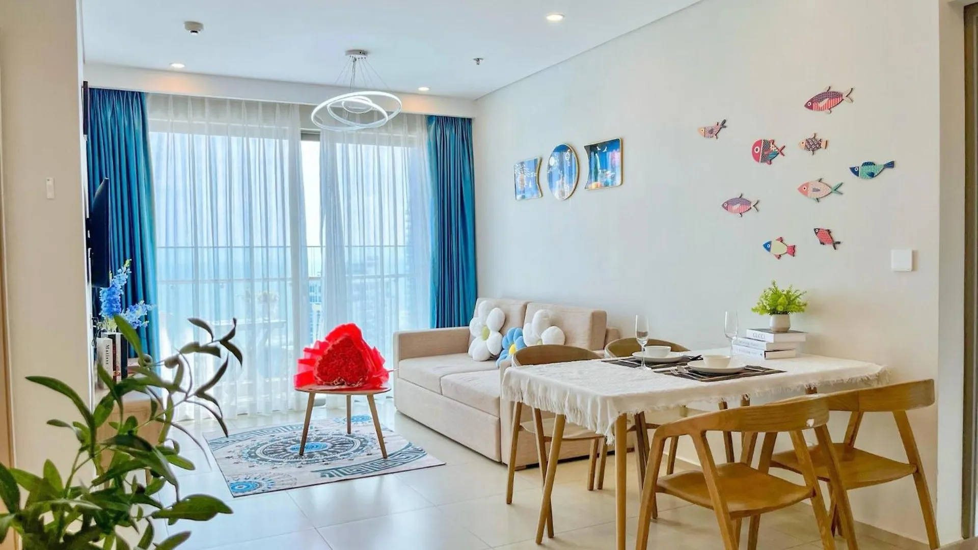 Vung Tau Can Ho 1-2-3Phong The Song Ho Boi Vo Cuc Trang Homestay 아파트