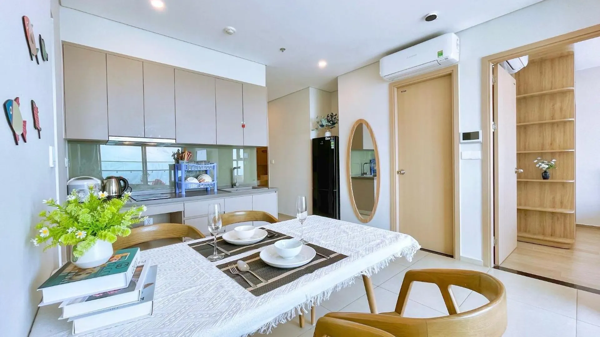 아파트 Vung Tau Can Ho 1-2-3Phong The Song Ho Boi Vo Cuc Trang Homestay