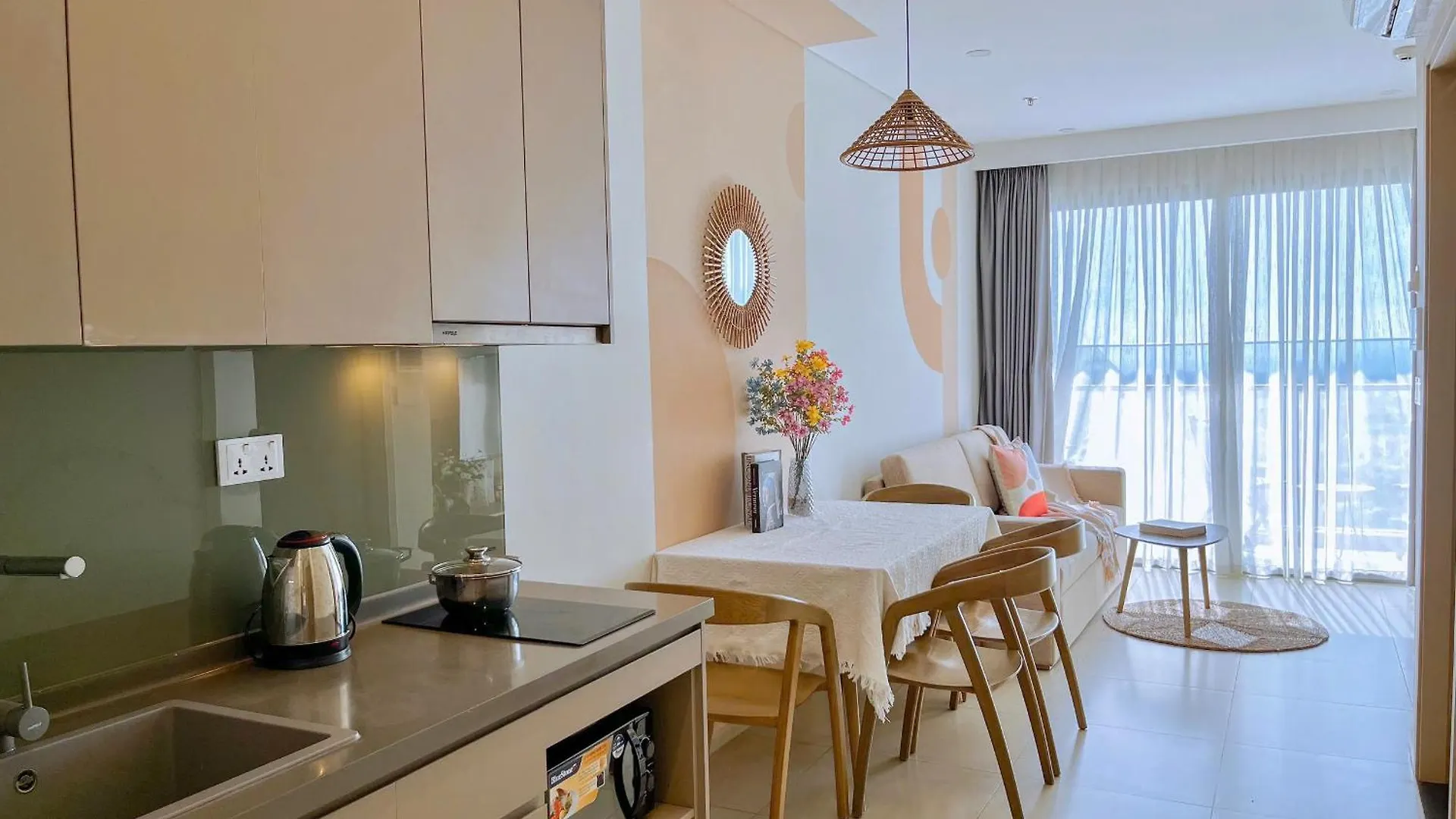 Vung Tau Can Ho 1-2-3Phong The Song Ho Boi Vo Cuc Trang Homestay 아파트